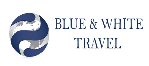 Blue and White Travel